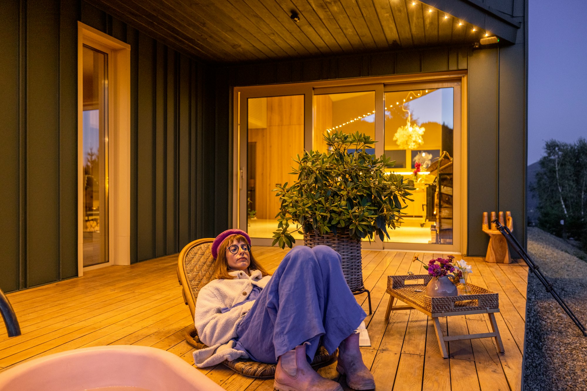 Cozy Evening on the Deck